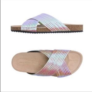 Louffler Randall Petra Iridescent Sandal Slide